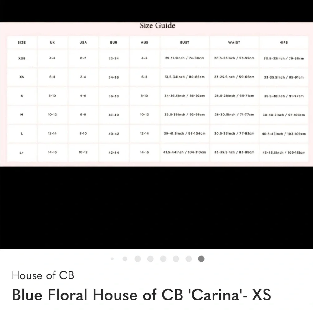 House of CB Light Blue Floral “ Carina” dress - Picture 10 of 10
